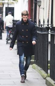 Black Jeans And Dark Brown Boots Men S Black Overcoat Blue Jeans Dark Brown Leather Casual Boots Mens Fashion Coat Coat Style For Man Mens Fashion Summer