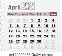 Monatskalender, alle zwei monate, quartalskalender, kalenderhalbjahr, druckbare kalender, fotokalender, alle freien, verschiedenen größen stehen zur verfügung. Calendar April Clip Art Royalty Free Gograph