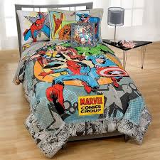Marvel Vintage Comics Bedding In A Bag Set Marvel Room Boys Room Decor Superhero Room