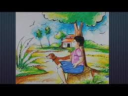 A Beautiful Autumn Scenery Drawing With Oil Pastel Colour Human Figure Scenery Drawing For Kids Youtube You can edit any of drawings via our online image editor before downloading.