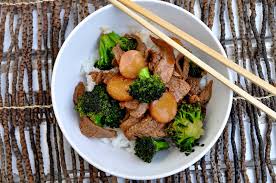 Remove the cooked chicken and cool. Broccoli Beef With Water Chestnuts And Jasmine Rice Farmgirl Gourmet