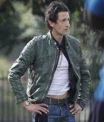 American Heist Frankie Adrien Brody Green Leather Jacket Green Leather Jackets Jackets Celebrity Jackets
