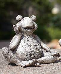 Leafy Stone Frog Figurine Set Frog Figurines Frog Decor Ceramic Frogs