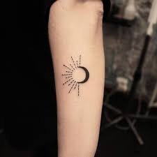 Ideal Simple Tattoo With Meaning Moon Tattoo Simple Tattoos Sun Tattoos