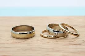 Make Your Own Wedding Bands With These Rings His 14k Palladium White Gold With A Band Of 14k Yellow Go Heirloom Wedding Rings Rings White Gold Wedding Bands