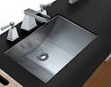 Stainless steel bathroom sinks