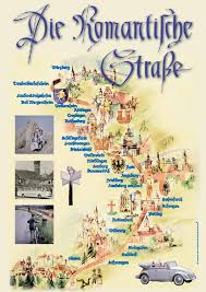 Die Romantische Strasse Deutschland Karte Deutschland Urlaub Romantik
