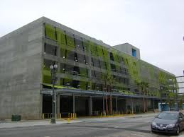A Carpark In Downtown La Parking Building Warehouse Design Garage Design