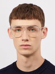 Des lunettes de vue vous sont nécessaires? Lunettes De Vue Aviateur Carrees En Acetate Gucci Pour Homme Lyst