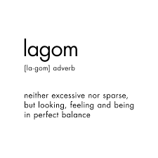 Lagom Definition Art Print By Radquoteshop X Small In 2020 Aesthetic Words Sweden Quotes Definitions