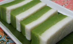 1 cawan jagung manis dalam tin; Resepi Kuih Talam Lapis Pandan Dan Gula Merah Sedap Blogopsi