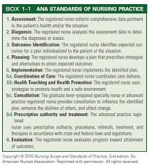 Ana Standards Of Nursing Practice Nurse Nursing Study Nursing Process