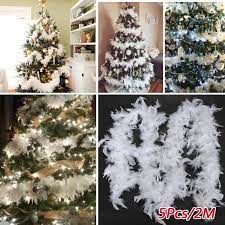 Check spelling or type a new query. Buy 5pcs 2m Christmas Tree White Feather Boa Home Party Xmas Ribbon Garland Decor At Affordable Prices Free Shipping Real Reviews With Photos Joom