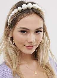 The Best Pearl Hair Accessories At Every Price Point Hair Accessories Pearl Headband Hairstyles Pearl Headband