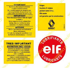 stickers plaques compartiment moteur renault 4l www littlecaraddict fr renault moteur autocollant