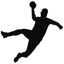 A standard match consists of two periods of 30 minutes, and the team that scores more goals wins. Handballer Wandtattoo