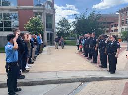 Yesterday, we celebrated Officer Keith Schauer's last day at DPS. He was  sent off with a customary signal 94. Keith will be sorely missed, but he  has earned a much deserved retirement.
