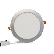 Spot Led Encastrable Extra Plat Rond 18w Couleur Argent