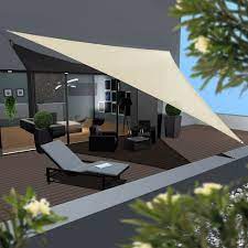 If you found any images copyrighted to yours, please contact us and we will remove it. Uv Sonnensegel 7x7x7 Hdpe Dreieck Sonnenschutz Uberdachung Balkon Garten Beige Kaufen Bei Hood De