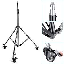 Neewer Photography Studio Heavy Duty Max Height 79 200cm Light Stand With Caster Wheels For Video Portrait And Photography Lighting Neewer Photographic Equipment And Accessories For Professionals Musicians And Amateur Photographers