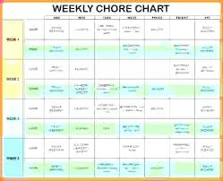 house chore list template thepostcode co