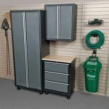 Coleman 3 Piece Garage Cabinet And Drawer System Color Size 56 Grey By Coleman 1099 Lowes Storage Cabinets Wood Storage Cabinets Plastic Storage Cabinets