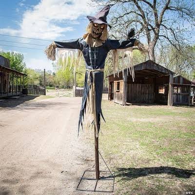 96" Simplified Staked Scarecrow Animated Halloween Prop - Morris Costumes |  eBay