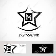 Das moderne englische alphabet ist ein alphabet,. Vector Company Logo Element Template Of Grunge Star Letter M Alphabet Royalty Free Cliparts Vectors And Stock Illustration Image 49094112