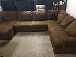 It features delicate faux leather with. Very Nice Brown Sectional With Chaise Lounge Nice Sectional Couch Loveseat Dining Table And Chairs Dressers Lighted China Cabinet Shoes And More Equip Bid