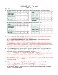 Student exploration average atomic mass gizmo answer key : Problem Set 3 Key Recitation Studocu