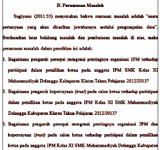 Cara Menentukan Rumusan Masalah Penelitian Kuantitatif Konsistensi