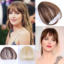 If your short hair is naturally curly, it's better to opt for an extra short or elongated fringe. Xiyue Women Fake Synthetic Hair Bangs Extensions False Fringe Clip On Fringe Hair Clips Brown Blonde Fashion Hair Extensions Synthetic Bangs Aliexpress