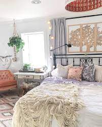 Bedroom Boho Glam Bed Metal Board Rug Bohemian Bedroom Whimsical Bedroom Glam Bed