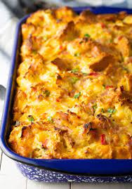 How To Make Overnight Breakfast Strata Video Aspicyperspective Egg Ham Cheese Overnight Breakfast Recipes Strata Recipes Overnight Breakfast Casserole