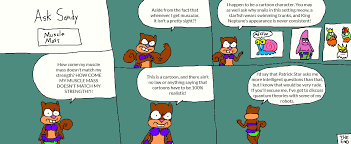 Press the ← and → keys to navigate the gallery, 'g' to view the gallery, . Sandy Cheeks Muscle Growth Pinterest All Comments On Scared Sandy Cheeks Youtube Sandy Cheeks And My Technically Spongebob Oc Cindy Chip Misschattybox