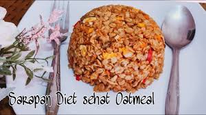 Ini adalah oat jenis segera yang ada pelbagai perisa dan gula 1 cawan air masak. Nasi Goreng Dari Rolled Oat Oatmeal Untuk Diet Youtube