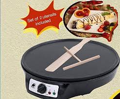 Jjati Electronic Crepe Maker With 2 Utensil Wooden Flipper Sw603p You Can Get Additional Details At The Image Link It Is An Crepe Maker Maker Non Stick Pan