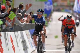 The total elevation gain sums up to 13,000 metres, while the distance is 717.7 kilometres. Tao Geoghegan Hart Out Sprints Vincenzo Nibali To Win Tour Of The Alps 2019 Stage Four Cycling Weekly