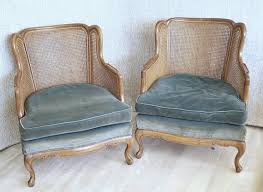 This Beautiful Pair Of Caned Armchairs Are Available To Be Customized For Your Home This Unique Set Of Vint Upholstered Furniture Plush Furniture Reupholstery