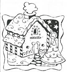 Gingerbread house coloring pages for adults. Gingerbread House Coloring Picture Novocom Top