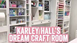 There are a few of these small wood chests for smaller items. My Dream Cricut Glowforge Craft Room Tour Youtube