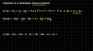 algebraix kifejezések 7 osztály -