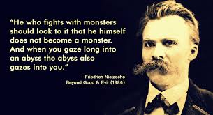 And if you gaze long enough into an abyss, t. He Who Fights With Monsters Friedrich Nietzsche 1886 1361 X 738 Oc Quotesporn