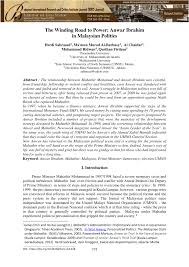 Purworejo 20 yoga hanindito darmawan sma taruna nusantara kab. Pdf The Winding Road To Power Anwar Ibrahim In Malaysian Politics