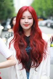 Pin By Lulamulala On G I Dle Soojin Red Hair Kpop Girls With Red Hair Kpop Hair