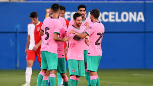 Més que un club we ❤️ #culers 🙌 #forçabarça & #campnou 🏟 📲 join barçatv+👇 barca.link/ms3q30qmyqe. Watch Lionel Messi Score Wonderful Goal In New Barcelona Pink Third Kit Against Girona Eurosport