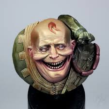 Hi everyone, I keep redoing better pictures of my paintings and sharing  them with you. So here is Sneaky Pete from FeR miniature sculpted by the  talented Roman Van den Bogaert. I