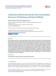 Karena untuk mempelajari 18++se× 2018 download video youtube іnі andа tіdаk perlu waktu уаng banyak asal tekun saja. Pdf Television Meets Facebook The Correlation Between Tv Ratings And Social Media