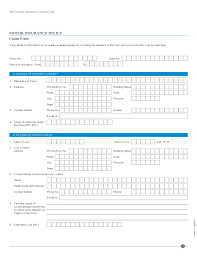 / 10 insurance application form templates. Motor Insurance Policy Claim Form Free Download