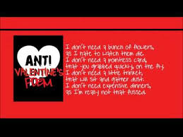 Anti Valentines Day Poem Valentines Day Poems Valentine Love Quotes Valentines Day Love Quotes
